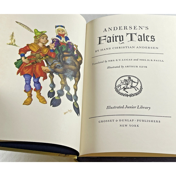 Hans Christian Andersons Fairy Tales 1977 Printing Illustrated Junior Library HC - Picture 7 of 13